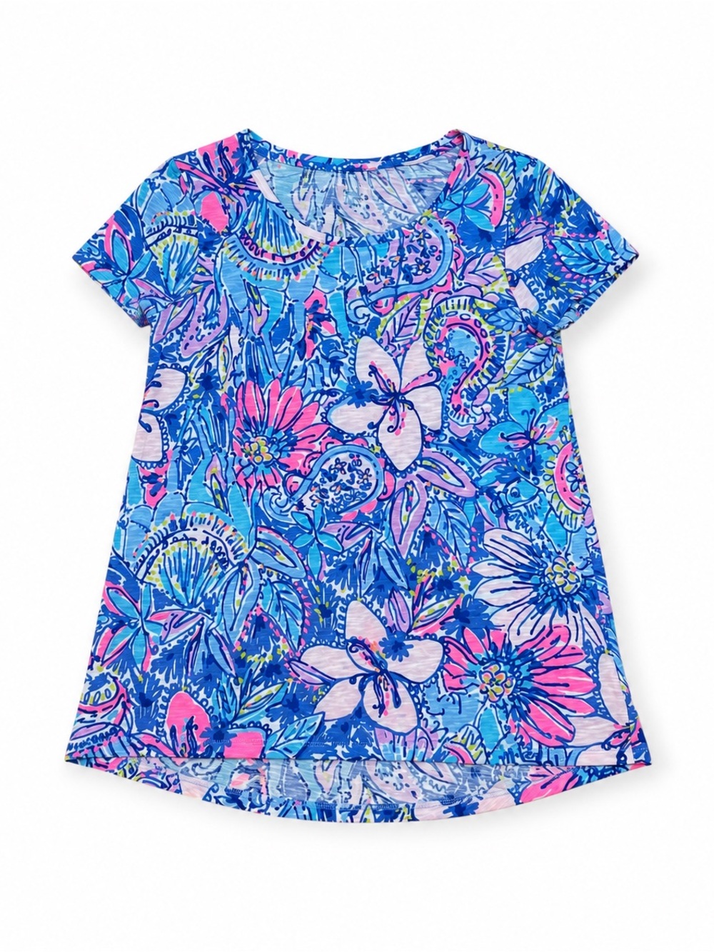 Lilly Pulitzer Etta Scoopneck Pop Up Got You Top Small NWOT